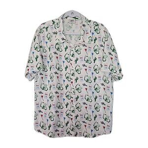 waste management phoenix open Golf shirt Mens Medium Button Down Party